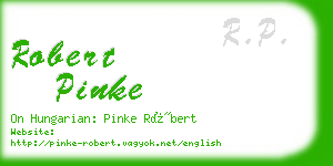 robert pinke business card